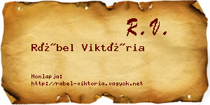 Rábel Viktória névjegykártya